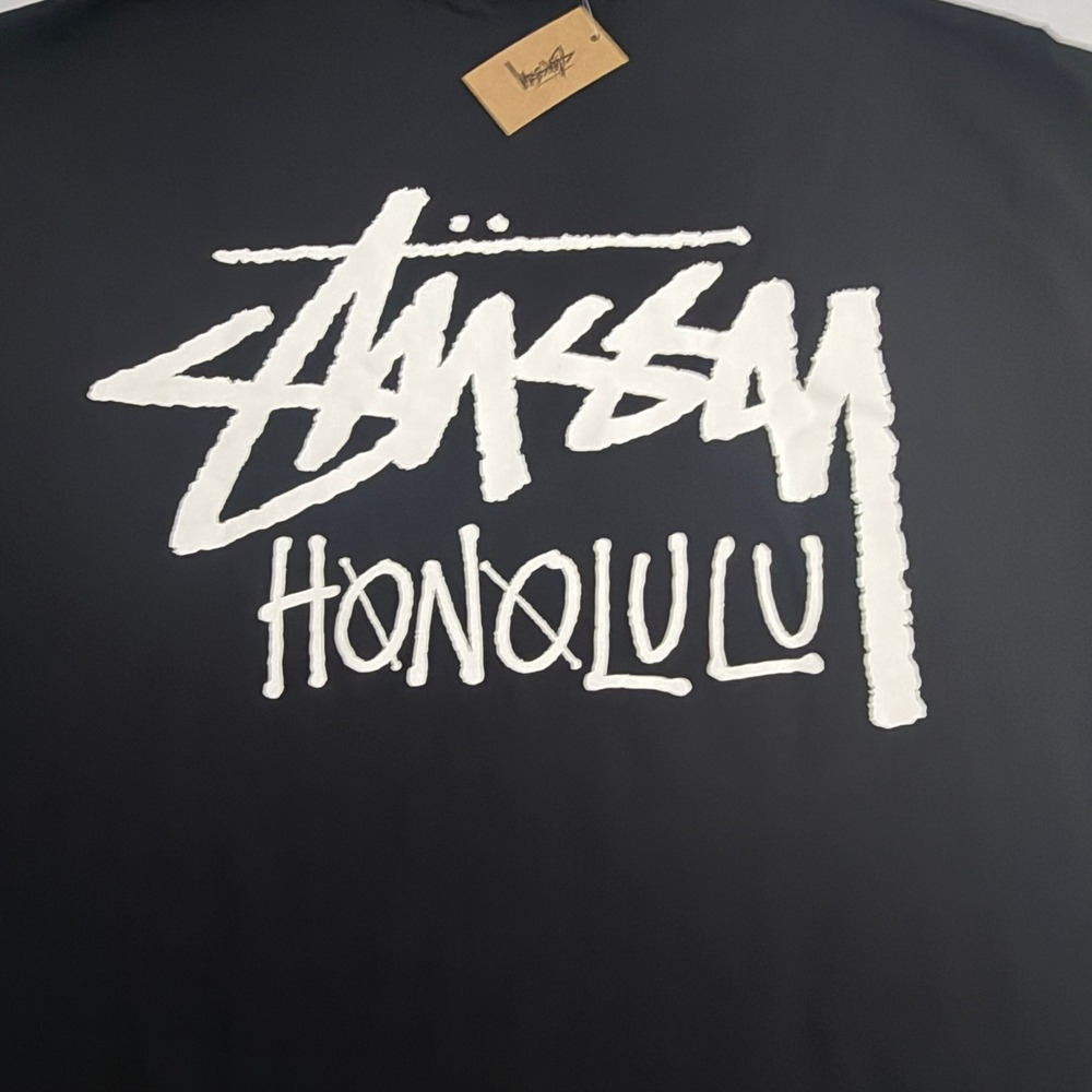 Stussy Honolulu Tee Mens Large Black Short Sleeve Graphic T-Shirt NWT Limited